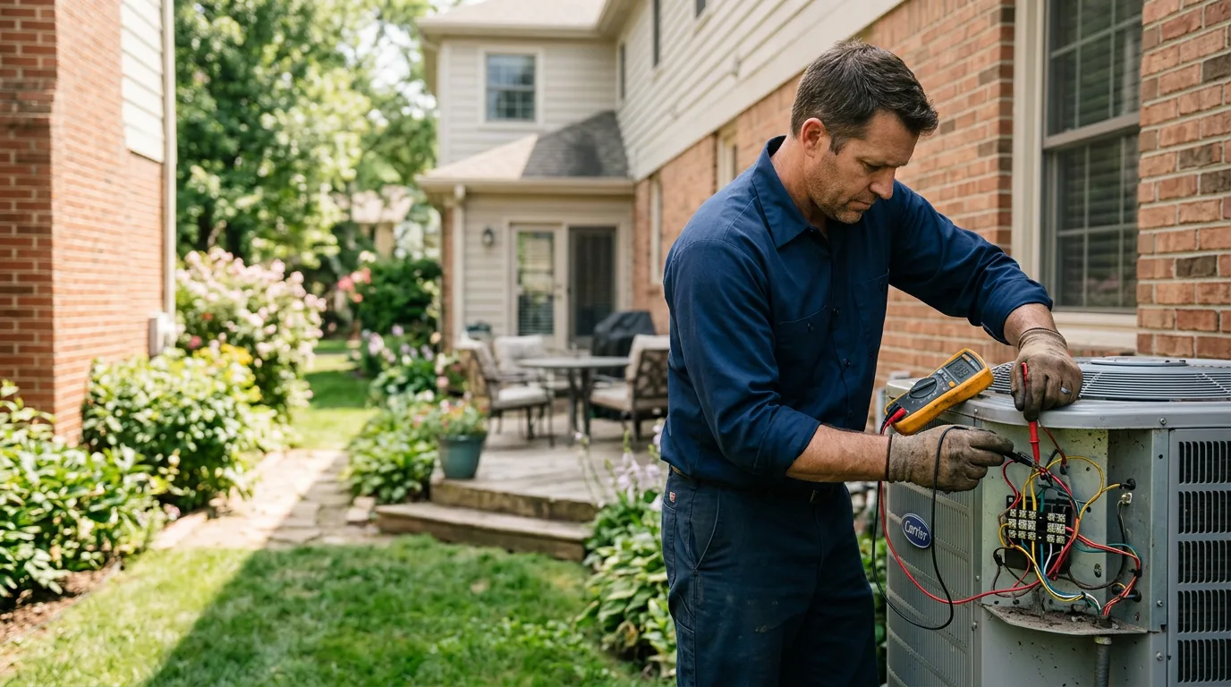 HVAC technician working near South Cairo, NY